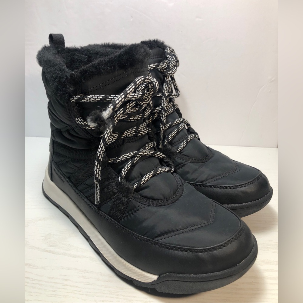 Sorel Whitney II Short Lace Waterproof Snow Boots NL3820 Black Women's Size 7.5